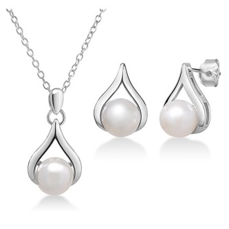 Jilco - Pearl Earring & Necklace Set